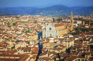 A View Of Santa Croce in Florence Italy
